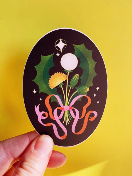 Stickers - Dandelion Oval