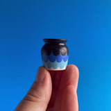 Tiny Vases - Blue Scallops edition