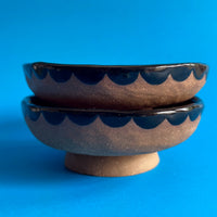 Footed dish with Ribbon