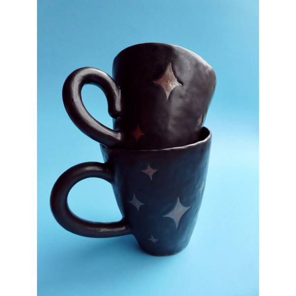 Black and Brown sparkle Mugs