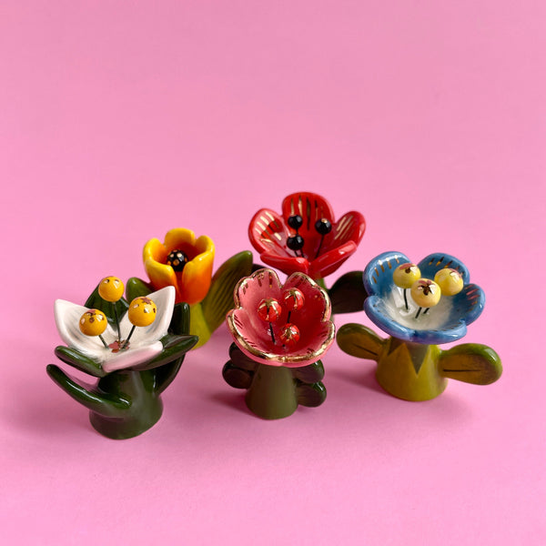 Small Flower Figurines