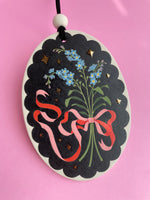Floral Wall Hanging Plaques - Oval