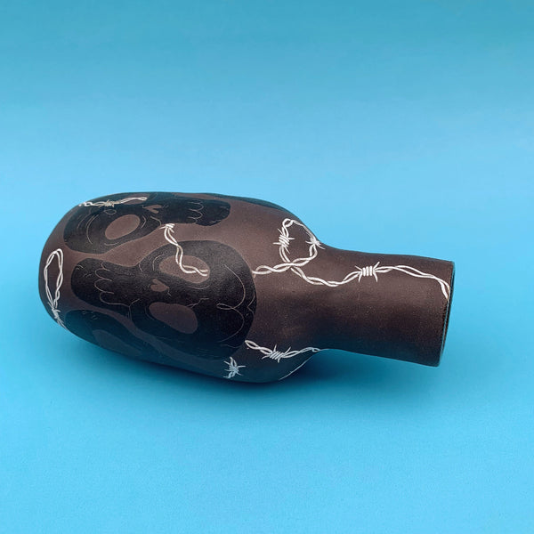 Bottle - Barbed Skulls